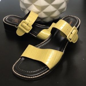 Donald Pliner Embossed leather sandals